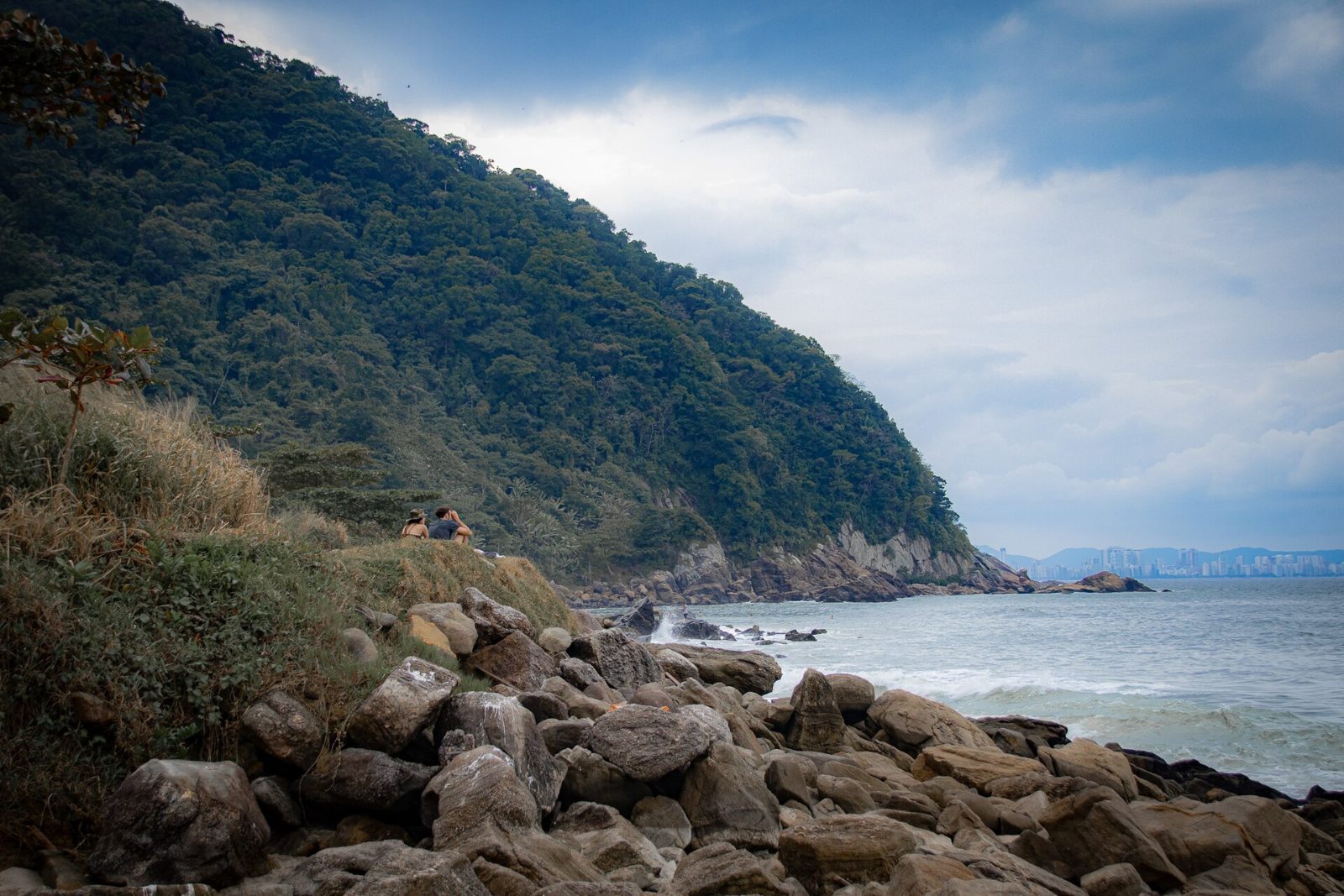 Praia Grande Costão do Parque Estadual Xixová Japuí, em Praia Grande